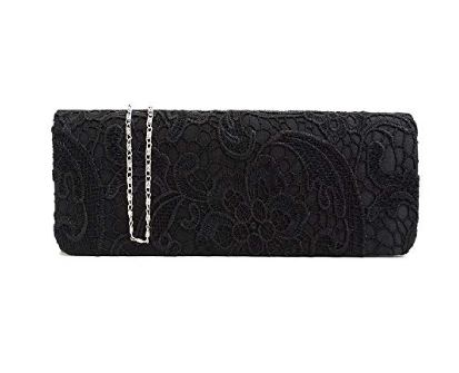 black lace clutch