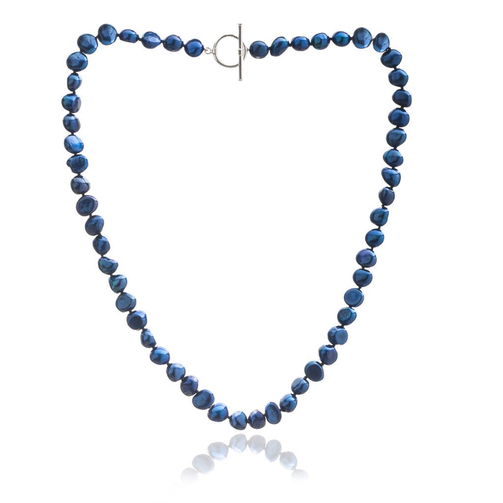 Irregular Shaped pearl Necklace – Black | Pashon