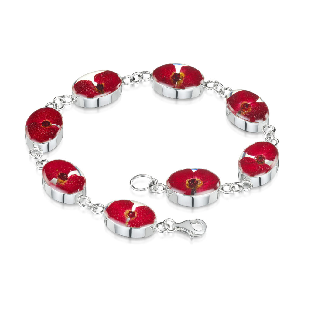 Poppy Sterling Silver Oval Links Bracelet