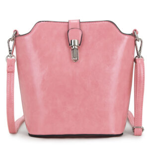 Shoulder Bag with Buckle Pink